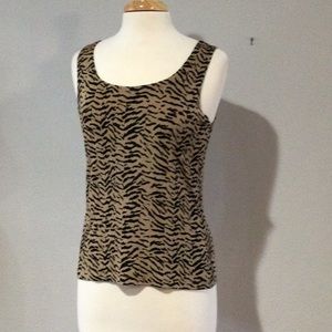 Travelers by Chico’s Animal Print Tank Size 1/M/8